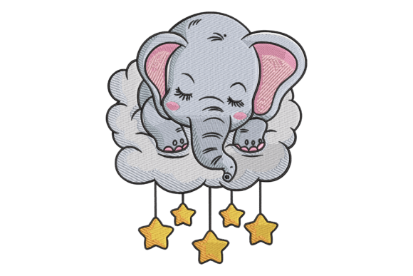 Adorable Sleeping Elephant