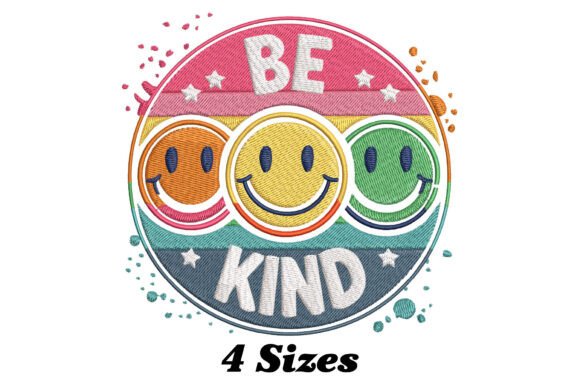 Be Kind Smiley Face: A Warm, Whimsical Embroidery Staple