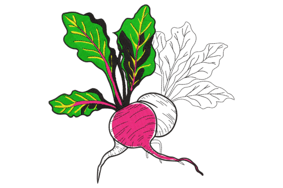 Bold Beets: A Quirky, Handmade-Ready Embroidery Design