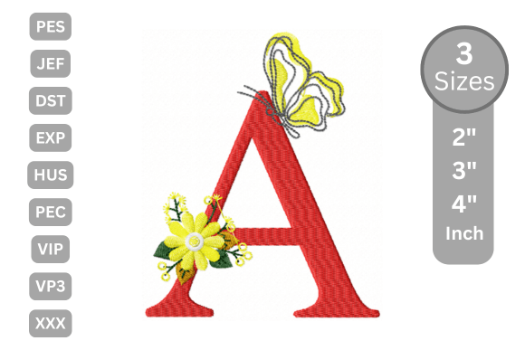 Butterfly Bloom Alphabet - a