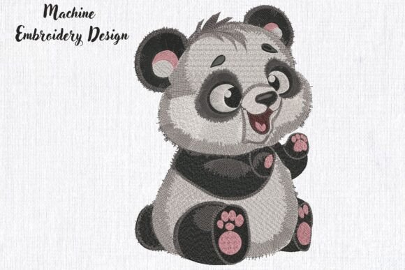 Cartoon Cute Panda Embroidery Review