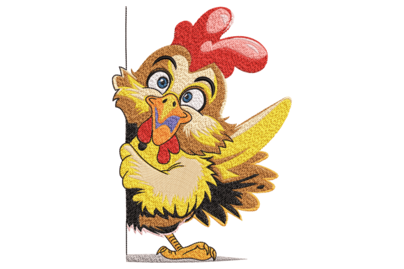 Cheerful Chicken: A Seasonal Embroidery Gem
