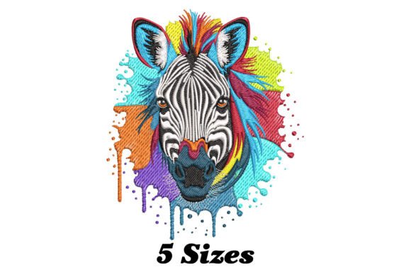 Colorful Zebra Splash