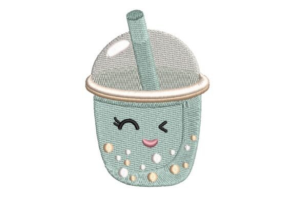 Cute Boba Cup: A Playful, Heartfelt Embroidery Touch for Handmade Gifts