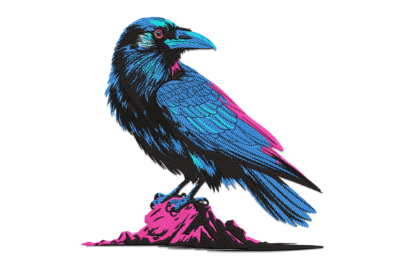 Elegant Crow: A Thoughtful Embroidery Choice for Meaningful Gifts
