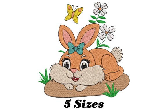 Funny Rabbit with Butterfly
