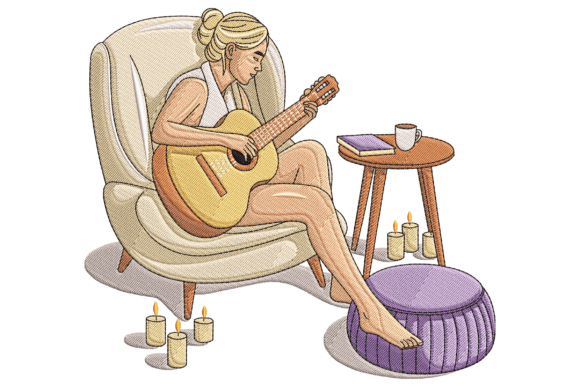 Girl Playing Guitar