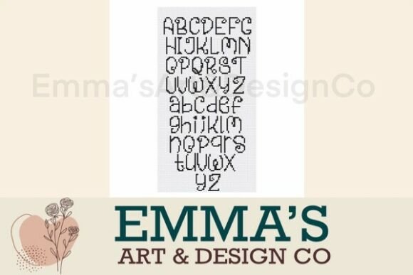 Halloween Cross Stitch Alphabet Pattern