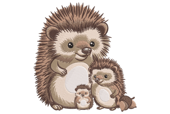 Hedgehog Family Cuddles