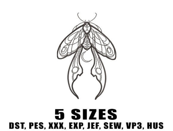 Magic Moth: A Boho Charm for Holiday Stitching