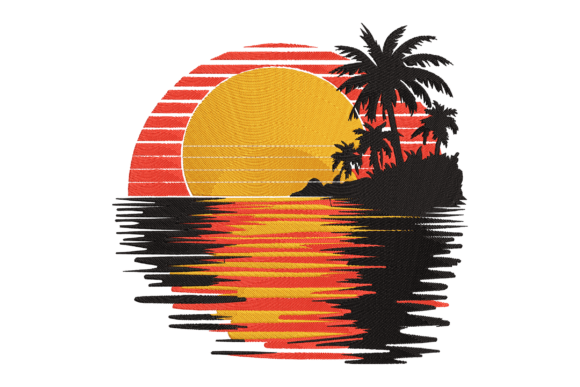 Tropical Summer Beach Sunset