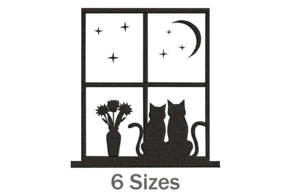 Two Cats in a Window